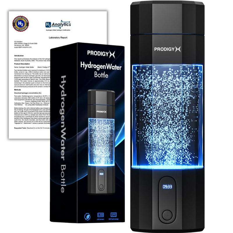 PRODIGY X Hydrogen Water Bottle Portable Generator 210ml