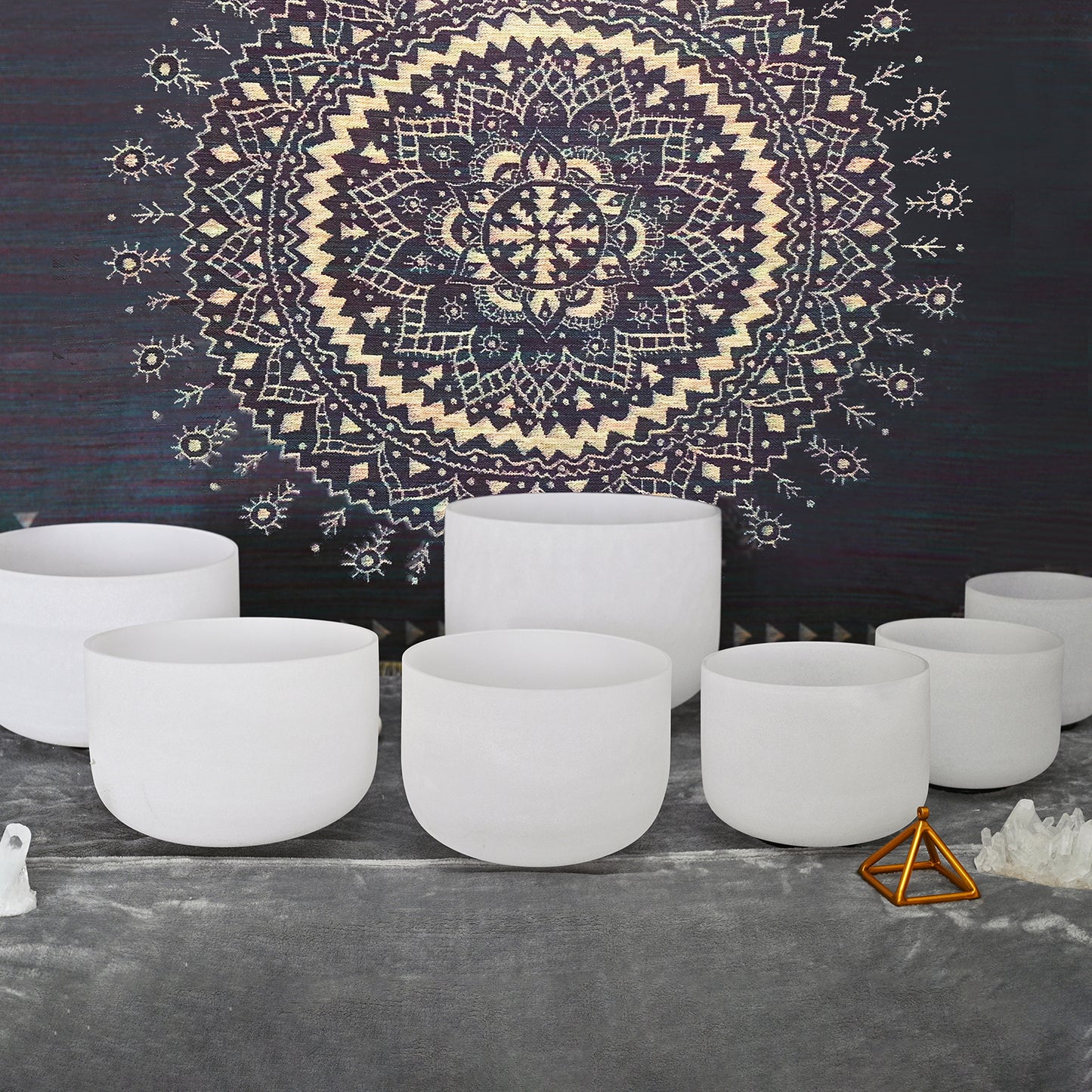 Authentic Classic Crystal Singing Bowl Instrument